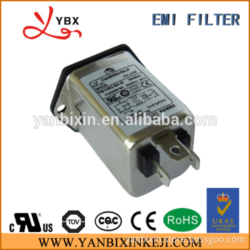 UL TUV ROHS safety certificate EMI FILTER 10A with fuse